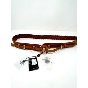 NWT Balibelts Studio Genuine Braided Leather Belt